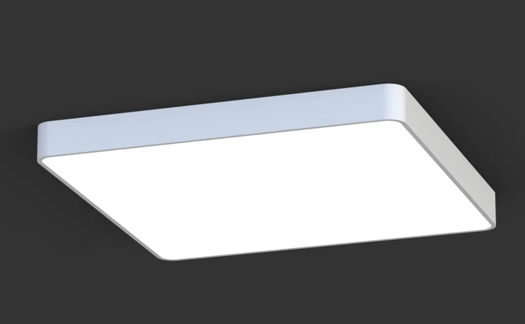 Plafonnier LED Cuisine et Bureau 60x60 cm Design Moderne Blanc 7544 - 5