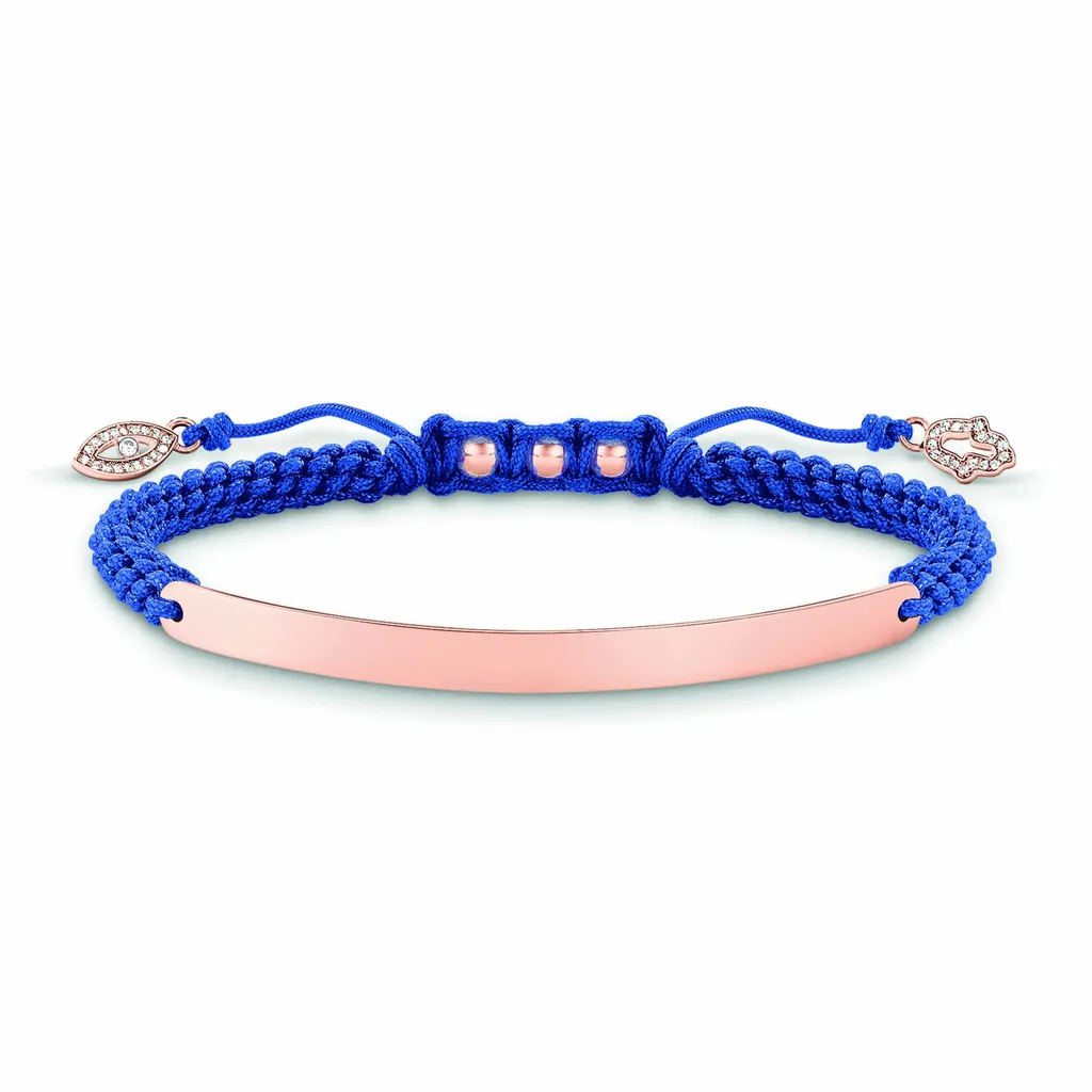 Bracelet anti-ternissement œil bleu Thomas Sabo, chaîne réglable