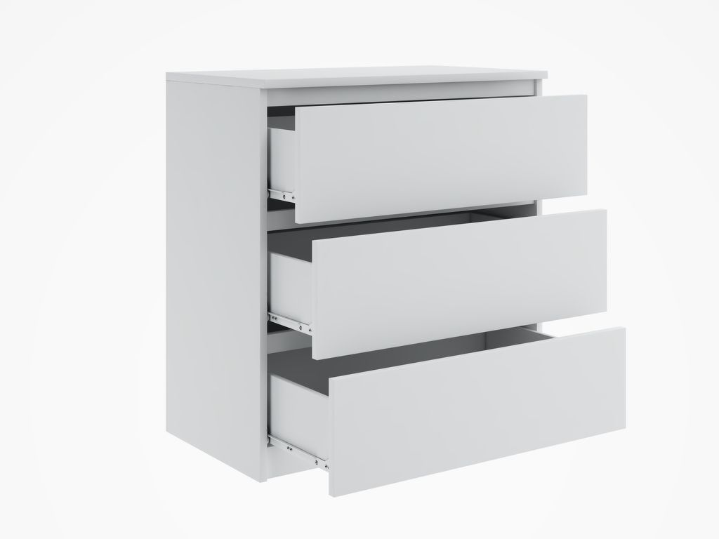 Schöne moderne Kommode 70x35x76cm mit 3 Schubladen | Produktbild 2