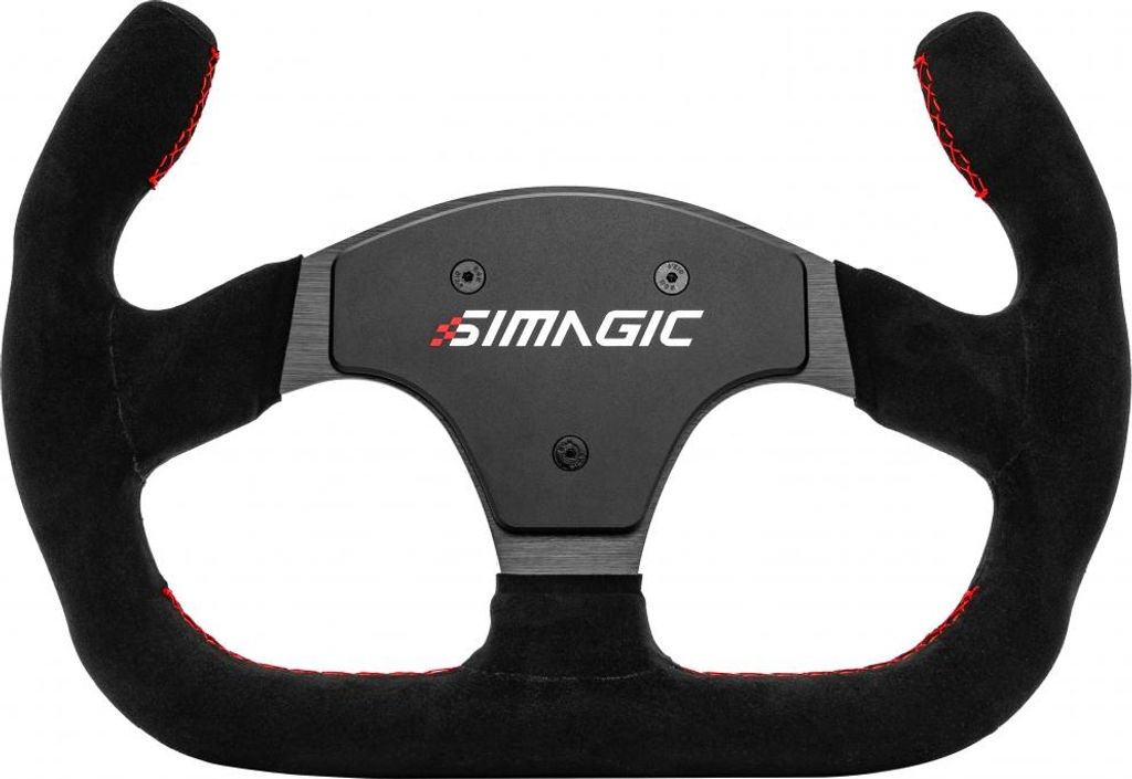 Volant Simagic P-325C Alcantara, 325mm, design Cut-Off, Image du produit 