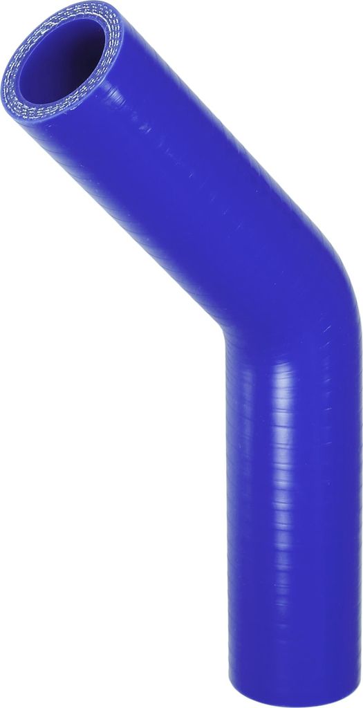 1 Stück 25mm 0,98" ID 102mm 4,02" Länge 45 Grad blau Autosilikonschlauch Kühlmittelschlauch Universal