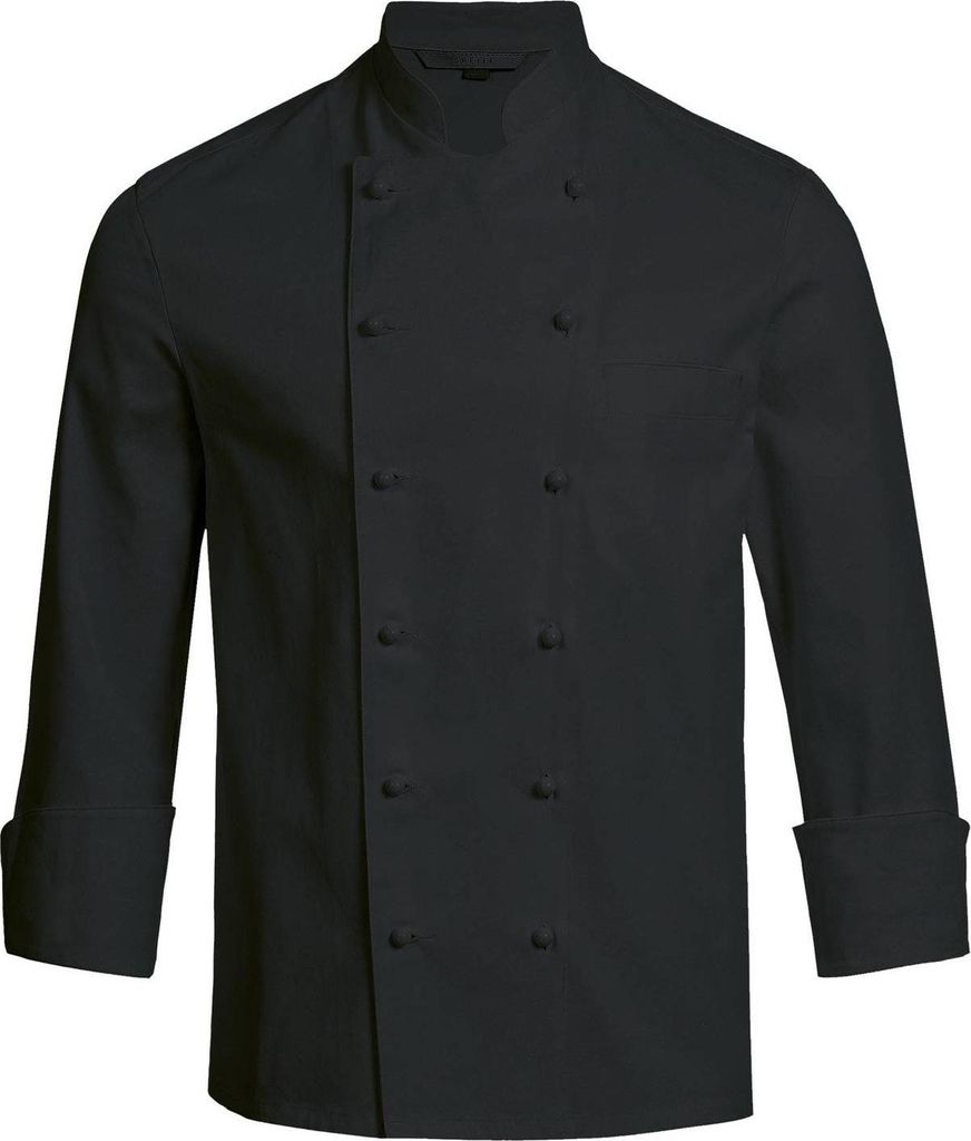 Greiff GASTRO MODA Cuisine Herren Kochjacke Regular-Fit Schwarz XL