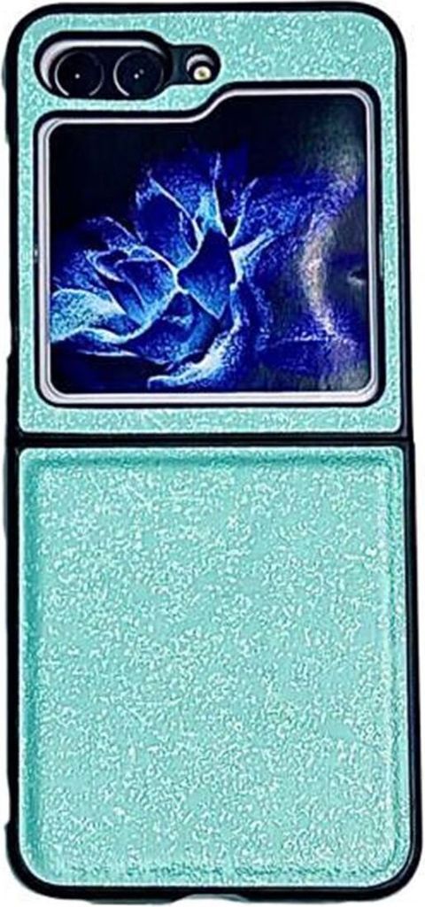 König Design Hülle kompatibel mit Samsung Galaxy Z Flip5 5G Kunststoff Soft Handyhülle - Handy Case Grün