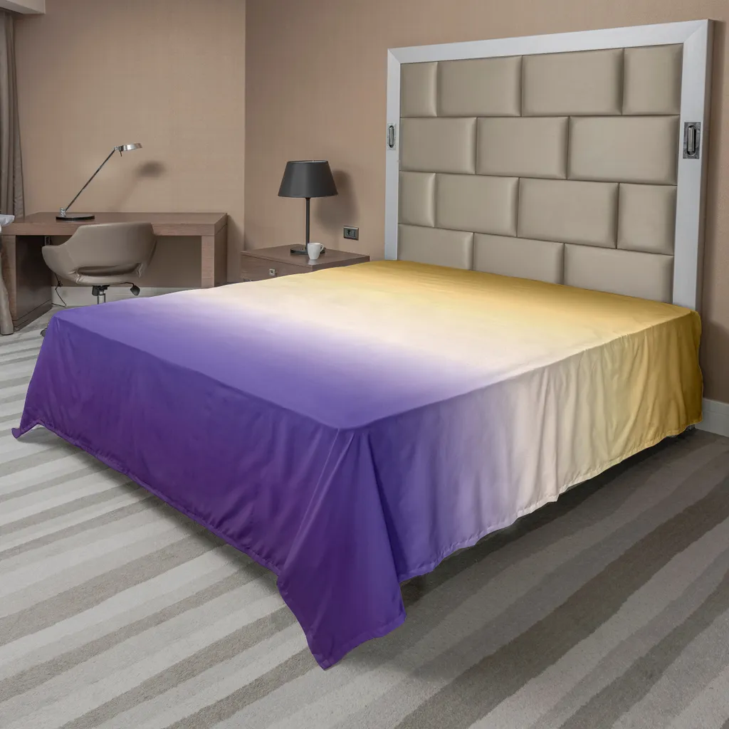 Drap de dessus doux et confortable 244x205cm aux couleurs vives énergiques