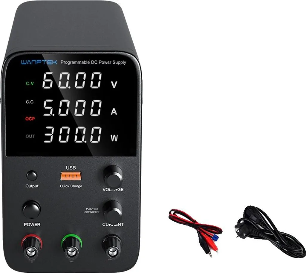 Alimentation variable numérique WPS605H avec réglage fin de la tension