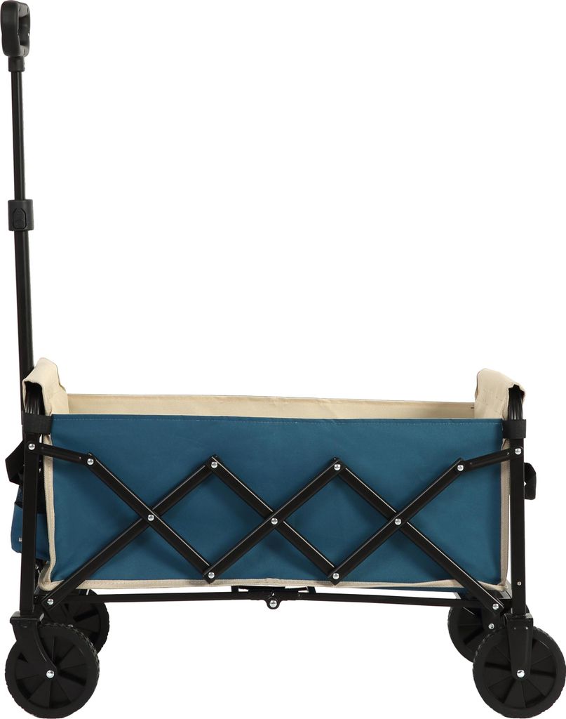 Sweiko Leichter, tragbarer, strapazierfähiger, faltbarer Strandwagen mit Rädern - Outdoor-Wagen für Lebensmittel, Camping, Einkaufen, Sport, Gar...