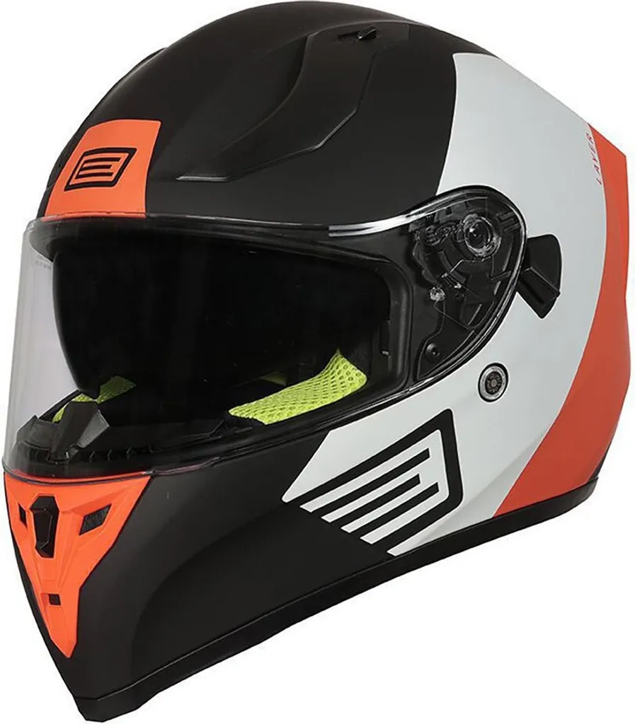 Casque Moto Intégral Origine Strada Layer Mat Orange Blanc Noir Taille 54