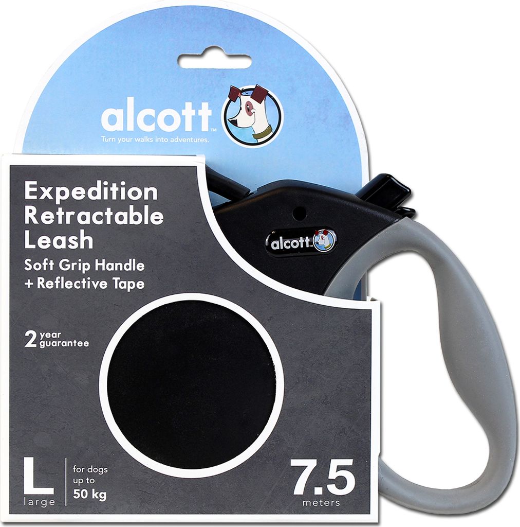 Alcott Expeditions Rollleine Gr. L 7,5m bis 50kg in schwarz Produktbild 