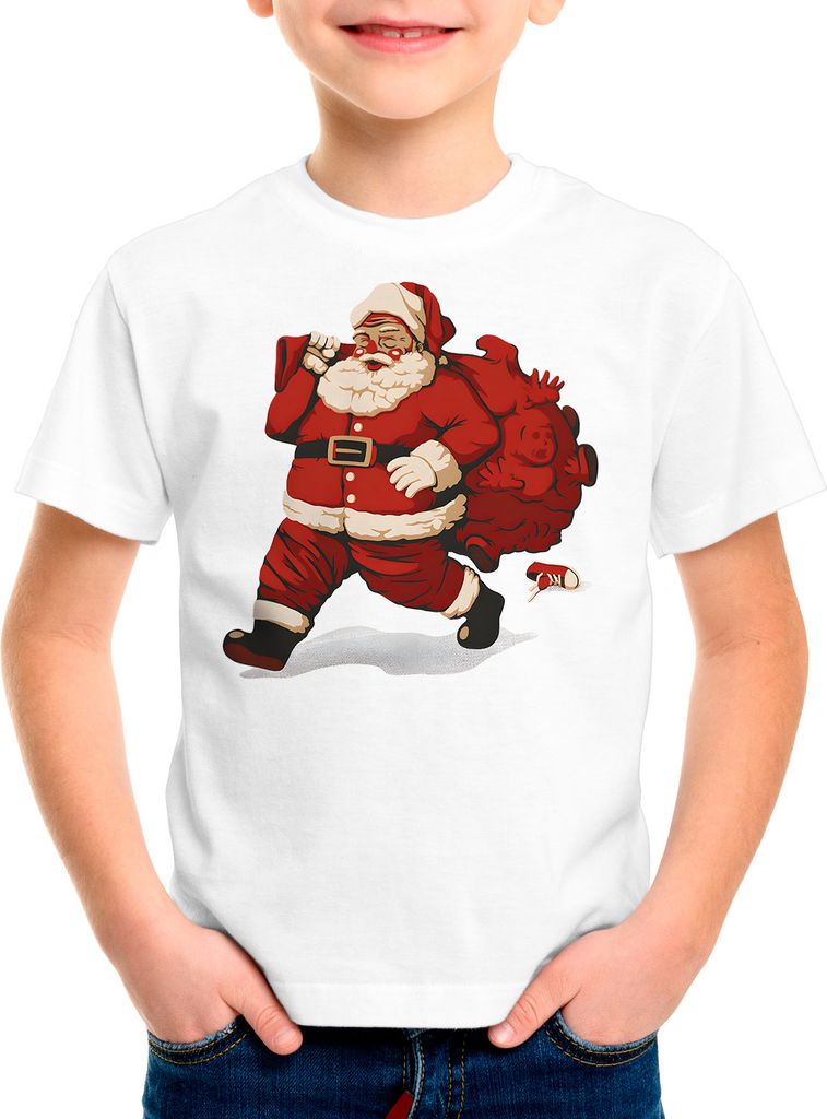 style3 Naughty Boys Kinder T-Shirt xmas weihnachten weihnachtspullover pulli ugly sweater strick