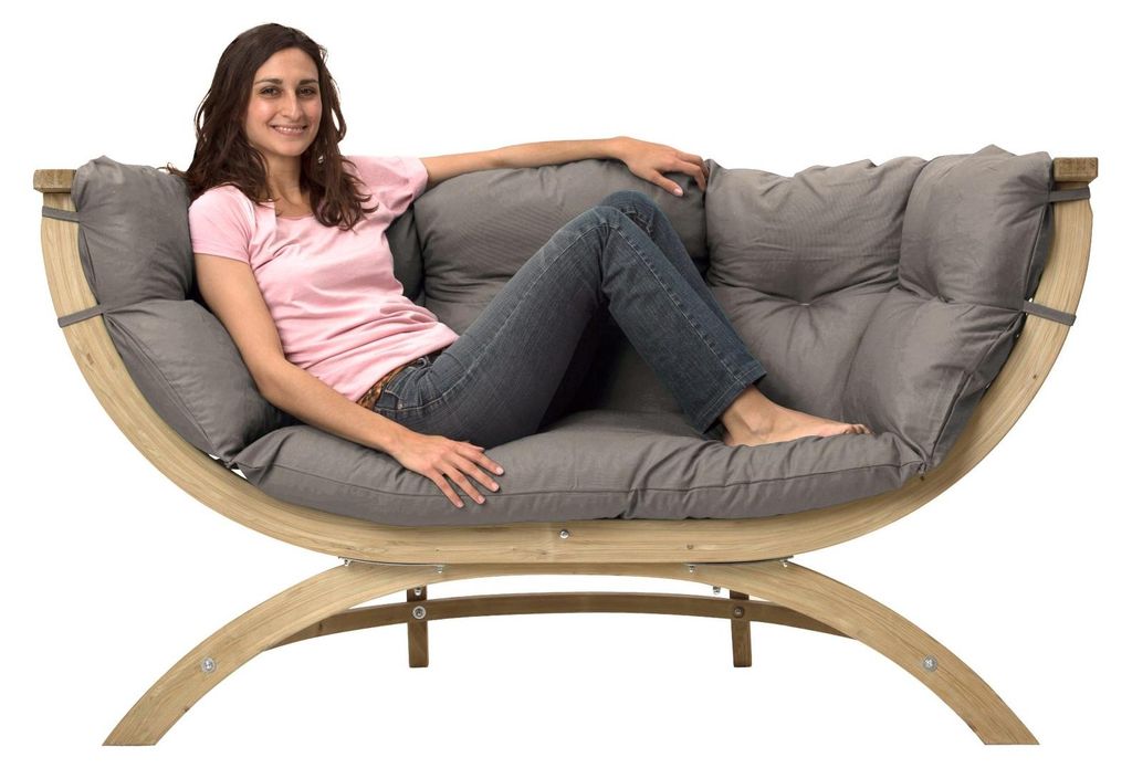 AMAZONAS Loungesofa Siena Due Taupe inkl. Sitzkissen ca. Produktbild 