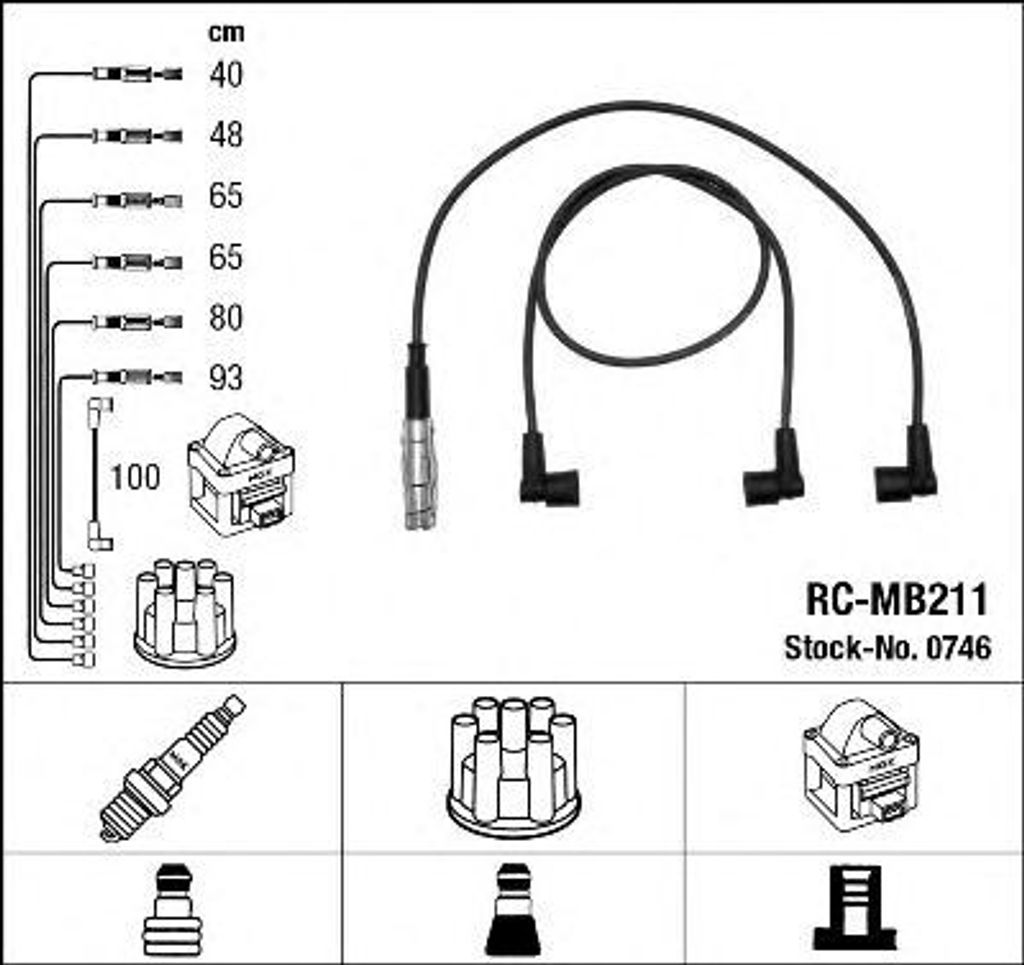 Ngk Zündleitungssatz  0746 Produktbild 