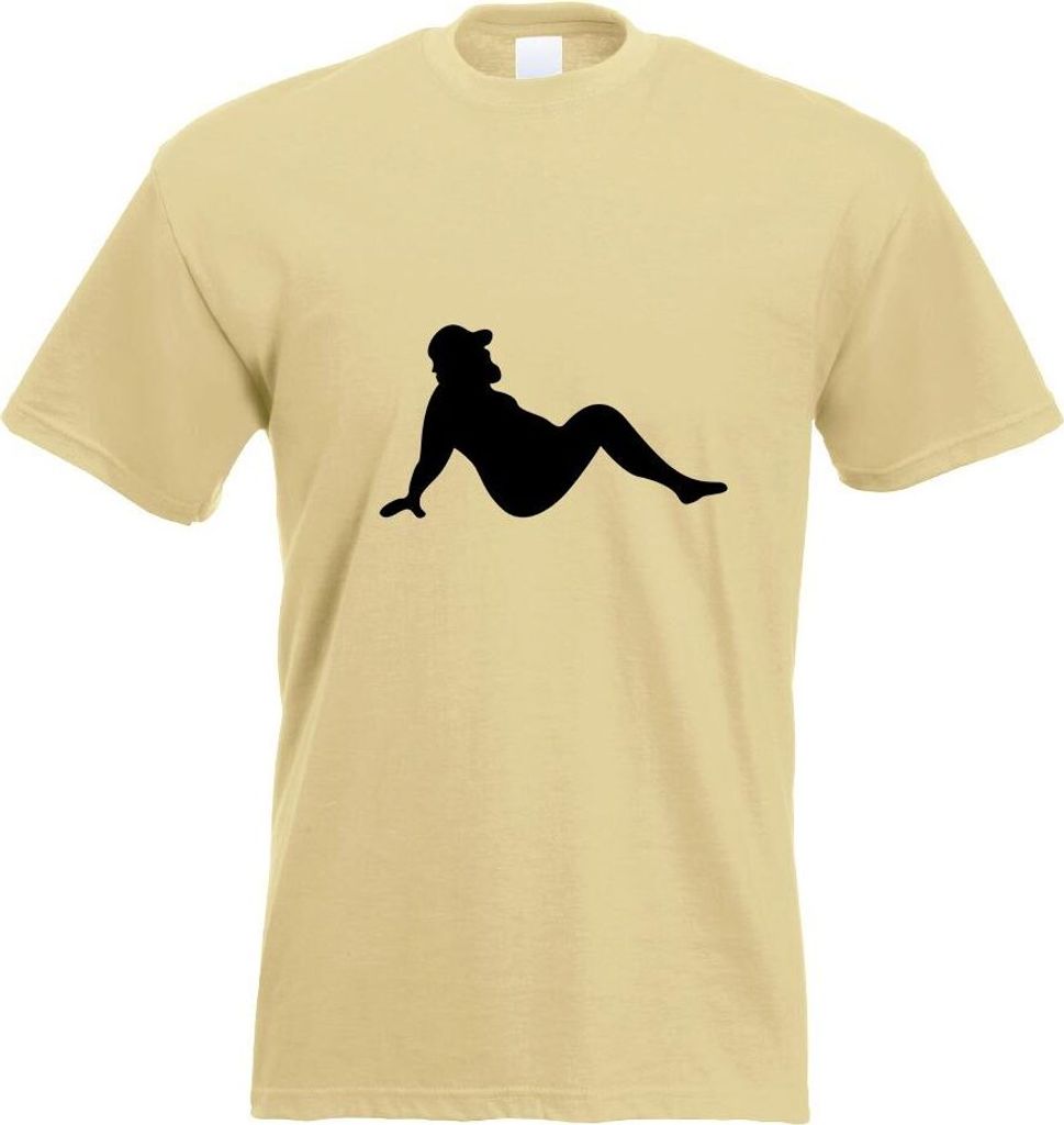 Kiwistar - T-Shirt - Khaki - Körperkult Fett Motiv Bedruckt Funshirt Design Print - mit Motiv Bedruckt - Funshirt Design - Sport - Freizeit - Herr...