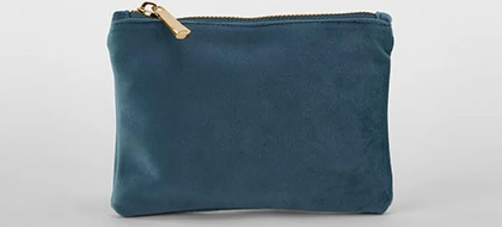 BagBase BG715 Velluto Blu Topazio L 30x20cm per Personalizzazione
