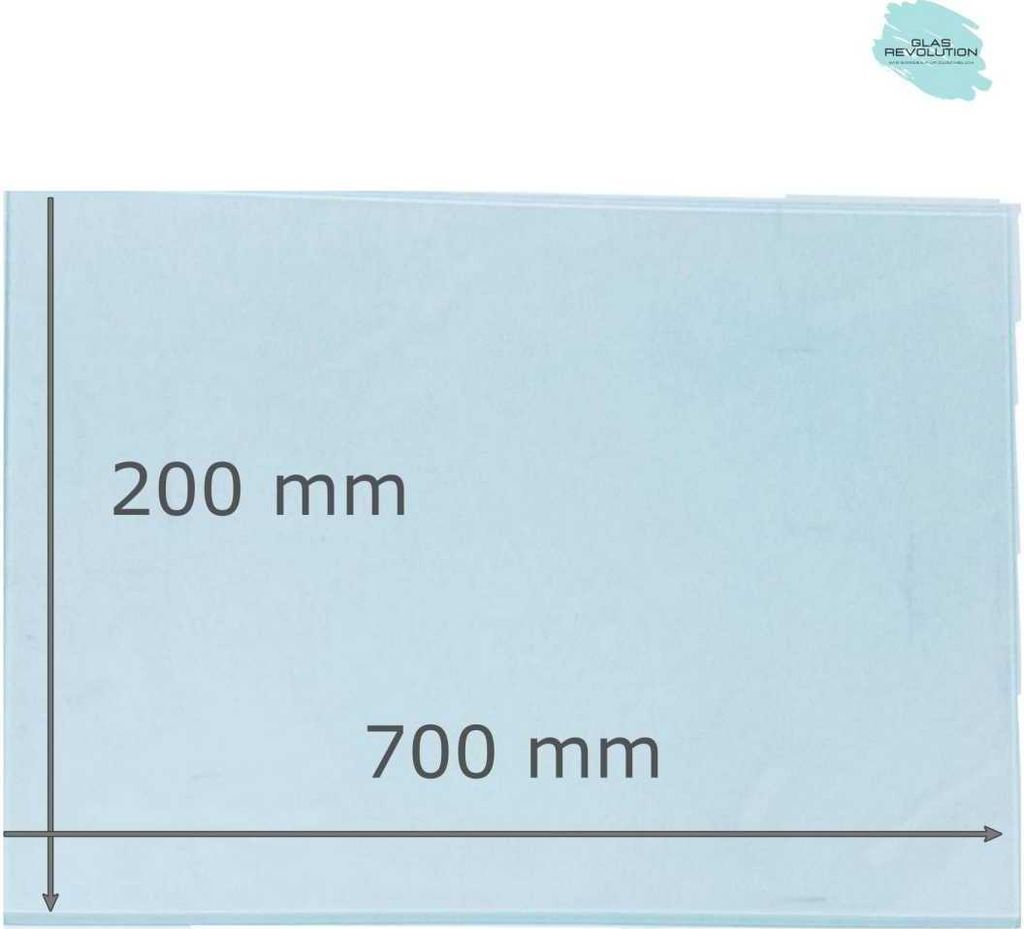 Glasplatte | Glasregal | Glasscheibe - satiniertes Glas - 6 mm Stärke - (183,97 EUR / qm - Mindestbfl. 0,25 qm - Kantenb 5,35 EUR / lfm.) - Viele ...