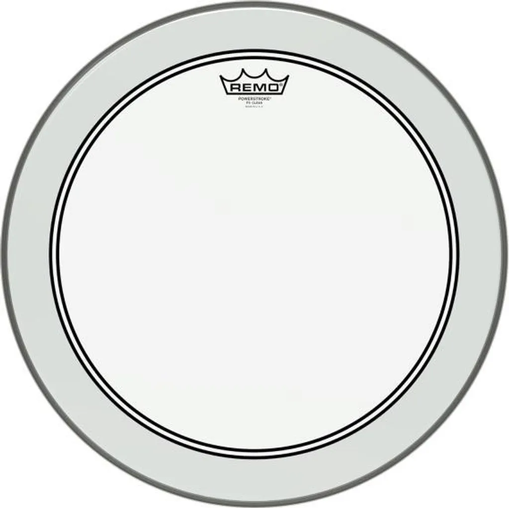 Remo Powerstroke 3 Clear Tom Fell 18 pouces avec baguettes de batterie
