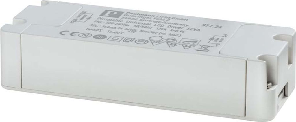 Paulmann 977.24, 12 W, 230 V, 0.35 V, 119 mm, 41 mm, 24 mm Produktbild 