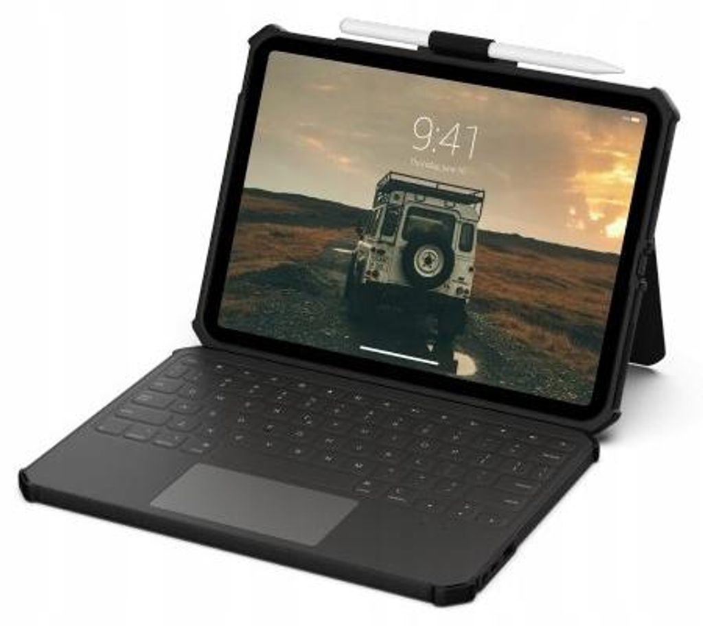 Urban Armor Gear 1K4009B14040, QWERTY, UK Englisch, Touchpad, Apple, iPad 11" (A16)(11th Gen, 2025), Schwarz