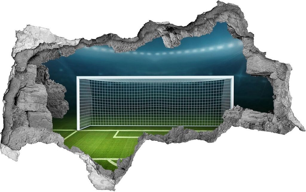 Selbstklebender Loch-3D-Aufkleber 95x73 cm Stadion