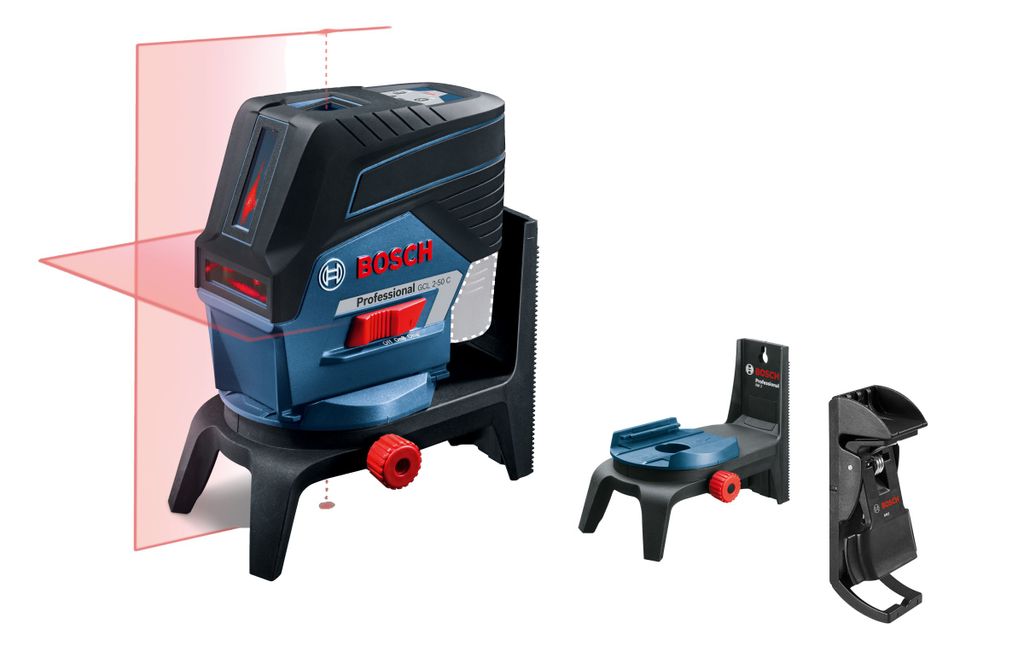 Bosch GCL2-50C Kreuzlinienlaser Laser Rot + RM2 Dreh-, BM3 Wandhalterung +L-BOXX