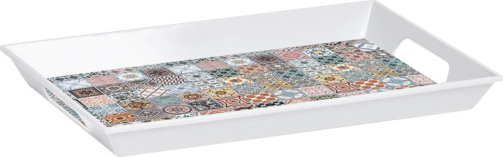 ZELLER PRESENT Melamintablett Mosaik 50x35x5 109835 Immagine del prodotto 