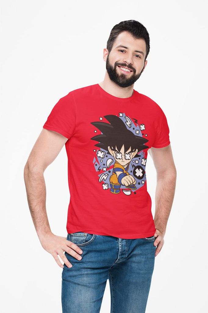 D&B Uni Polo PC00102 ShonGoku Rot-Größe XL