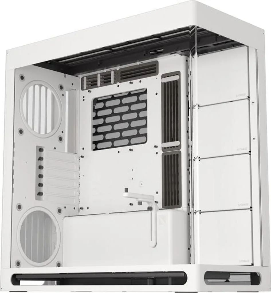 Boîtier PC gamer double chambre HAVN HS 420 Blanc ATX