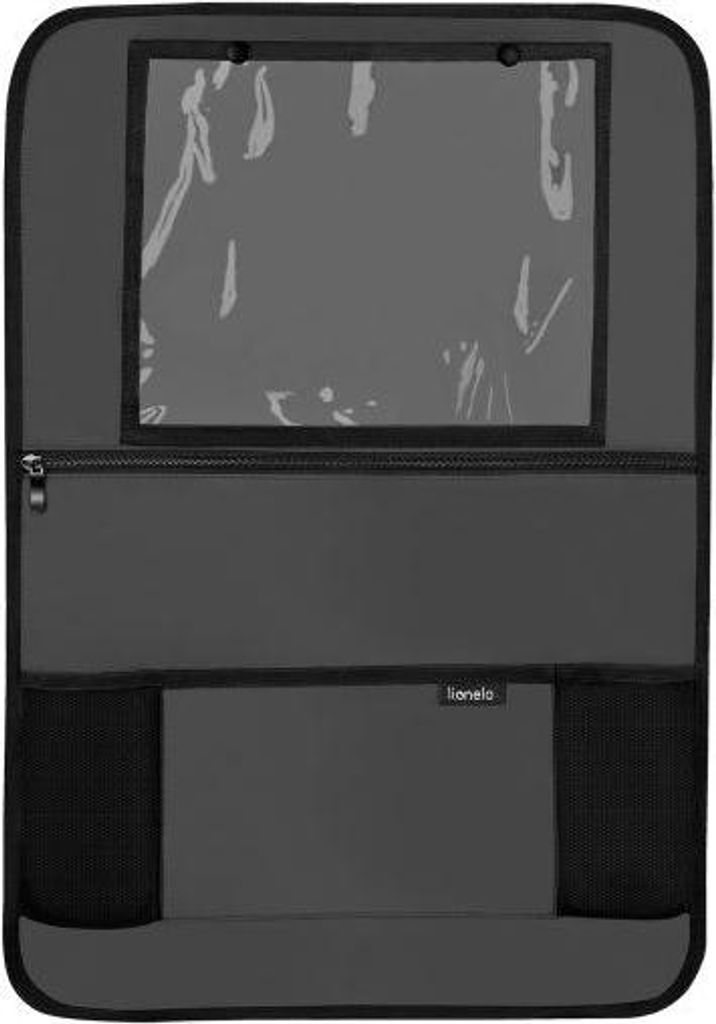 Lionelo Auto-Organizer Grau, 60x42 cm, wasserdicht mit Tablet- und Getränketasche, 5 Fächer