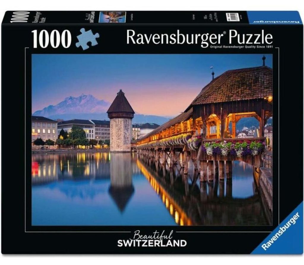RAVENSBURGER Puzzle Schö ne Schweiz: Kaplikov-Brü cke, Produktbild 