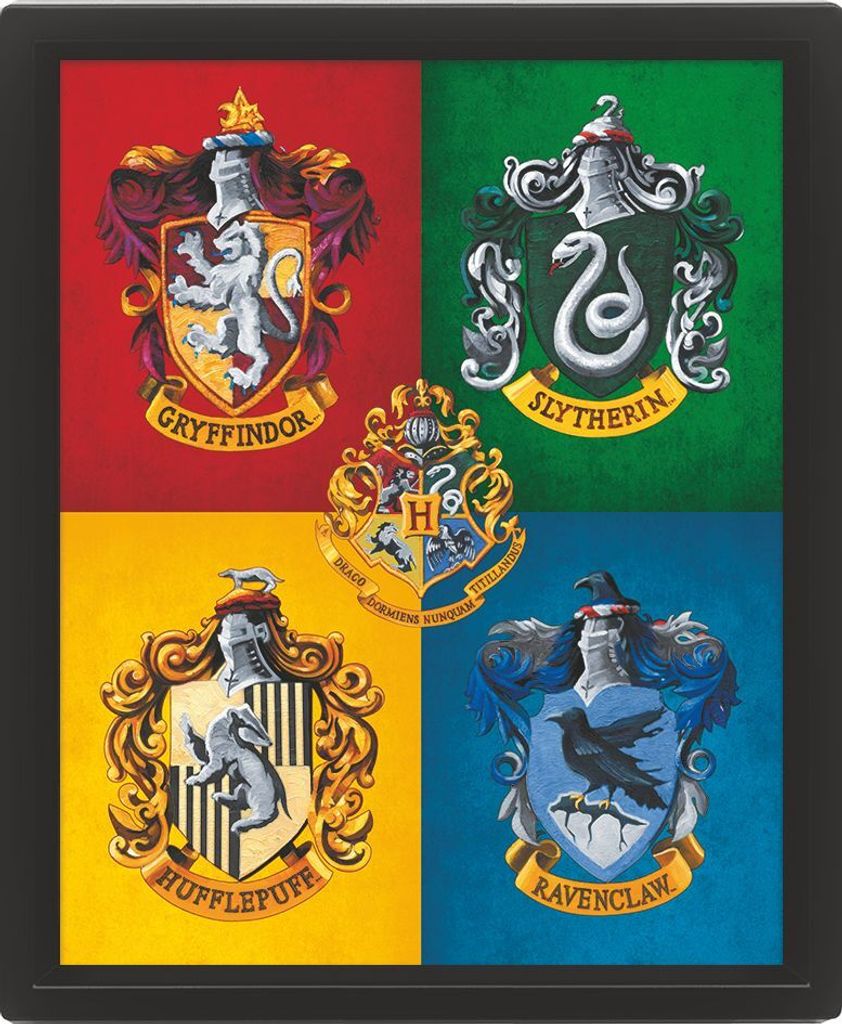 Harry Potter - Colourful Crest - 3D-Bild
