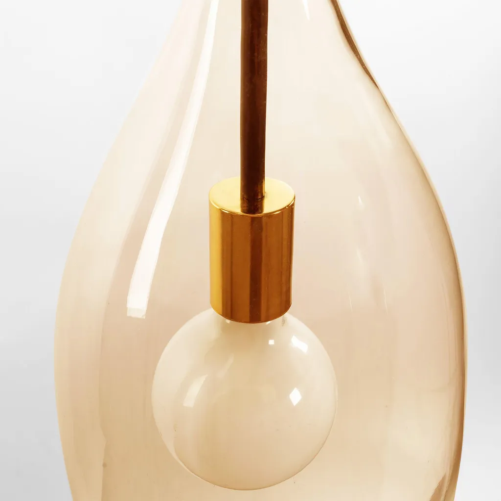Suspension Toolight APP892-1CP en verre transparent style moderne chic