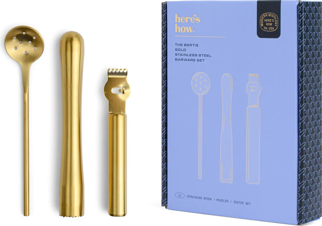 Set de bar doré The Bertie : fini les cocktails mal dosés et fades