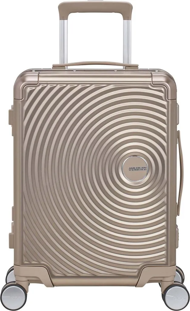 Trolley Soundbox Alu Spinner 55 Bronze Taupe avec Serrure TSA Intégrée