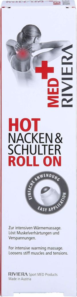 RIVIERA Med+ Hot Nacken & Schulter Roll on, 75 ml GEL Produktbild 