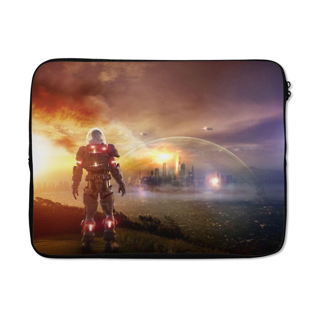 MuchoWow Laptop Hülle 15 Zoll Spiele - Soldat - Spiel Laptoptasche - Laptoptasche - Sleeve - Rundum-Schutz