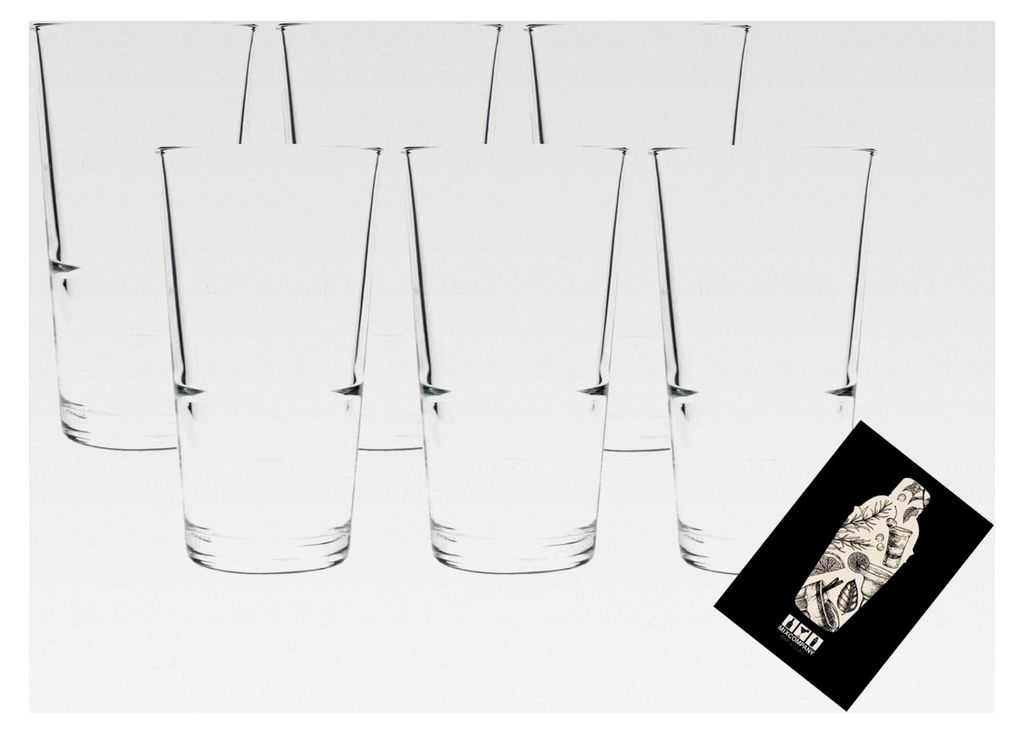 6er Set Longdrinkgläser 4cl