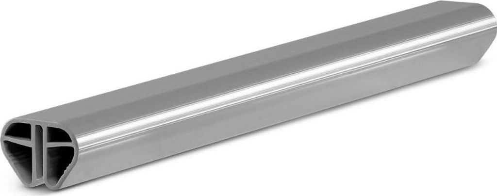 Handlauf Basic rund 450 cm grau Schwimmbecken Bodenschiene Pool Stahlwandbecken