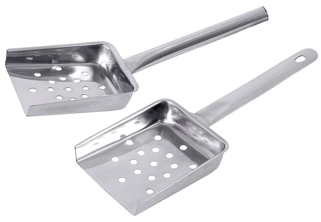 Schaufel, Pommesschaufel, Edelstahl, Flach oder Hohlgriff Produktbild 