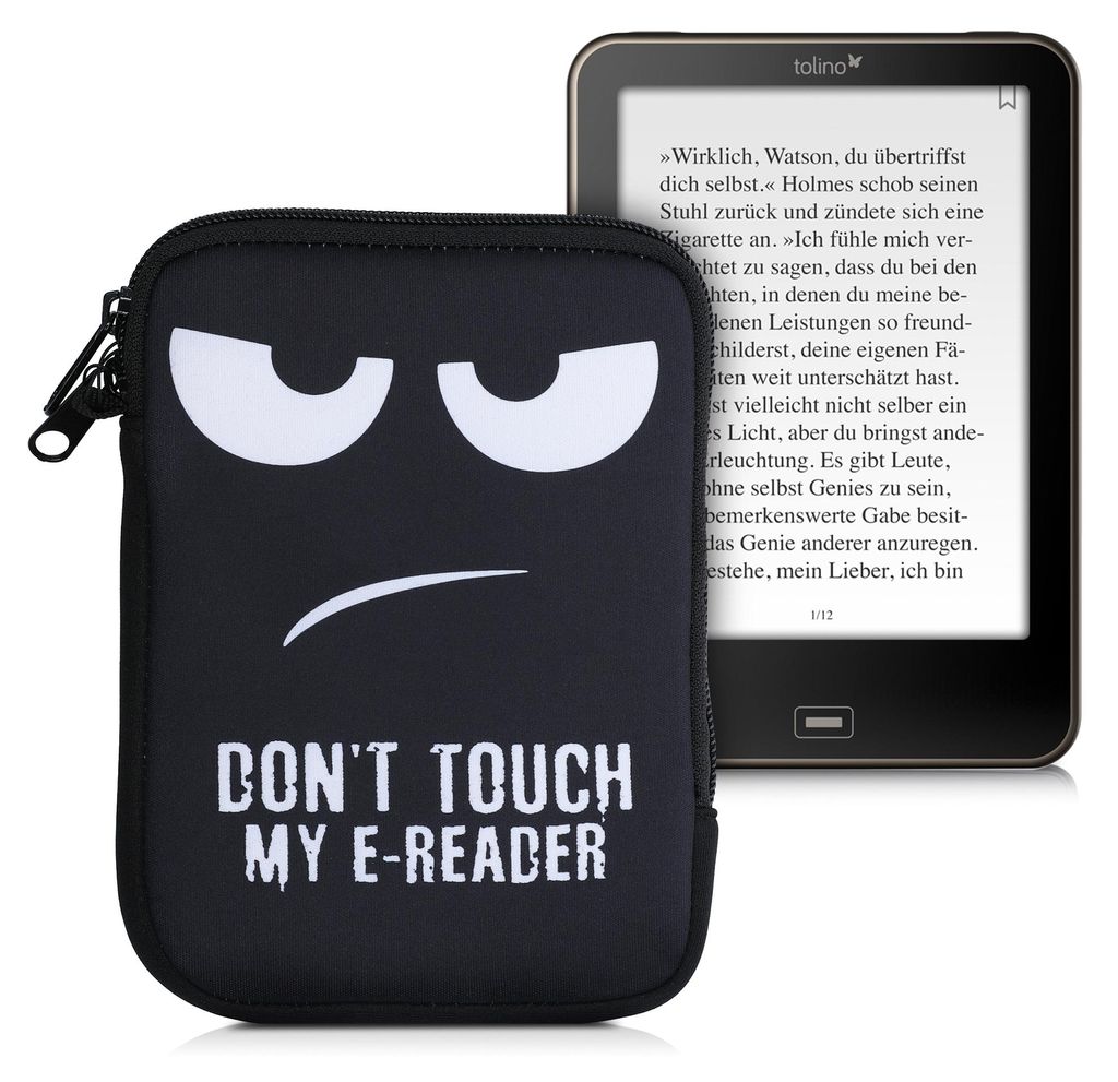 kwmobile Tasche für eReader - Neopren Hülle Schutzhülle Produktbild 