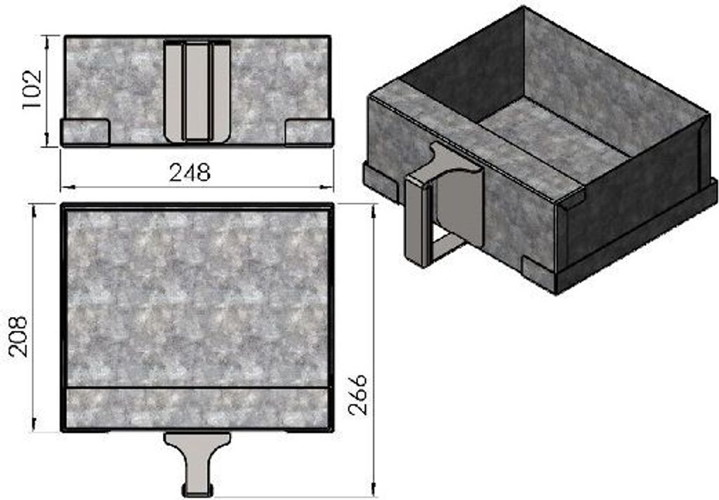 TermaTech | Ascheschublade für Kaminöfen TT20/TT21/TT23