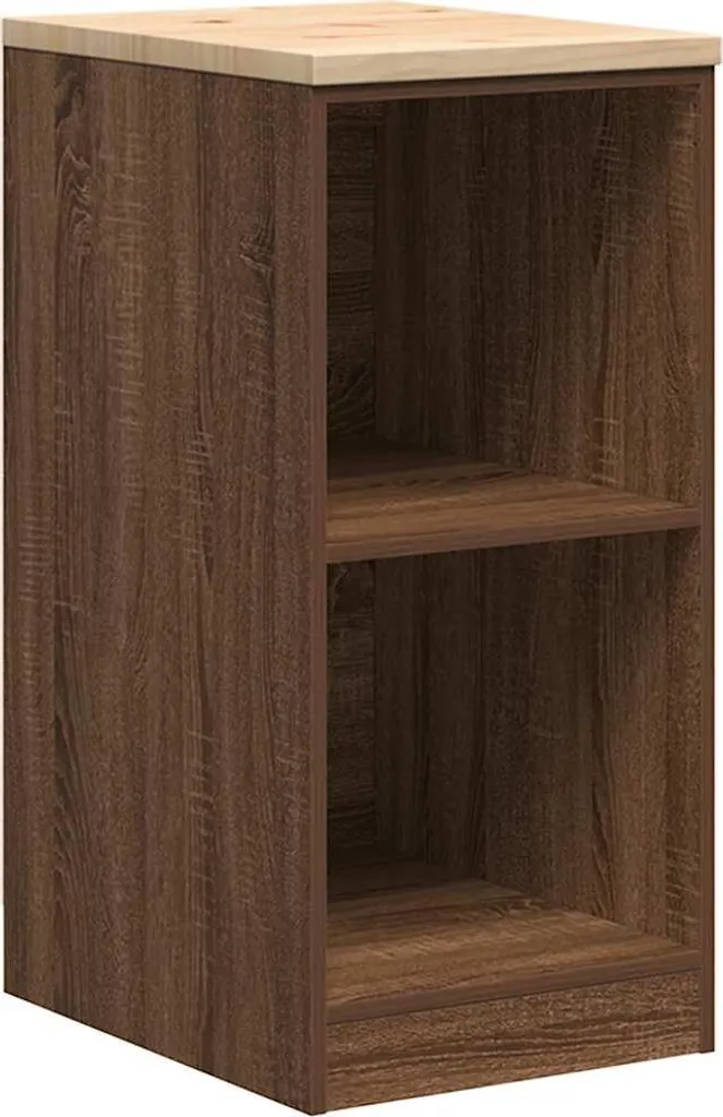 Armoire de rangement garage pin massif 40x51x85 cm avec étagère stable