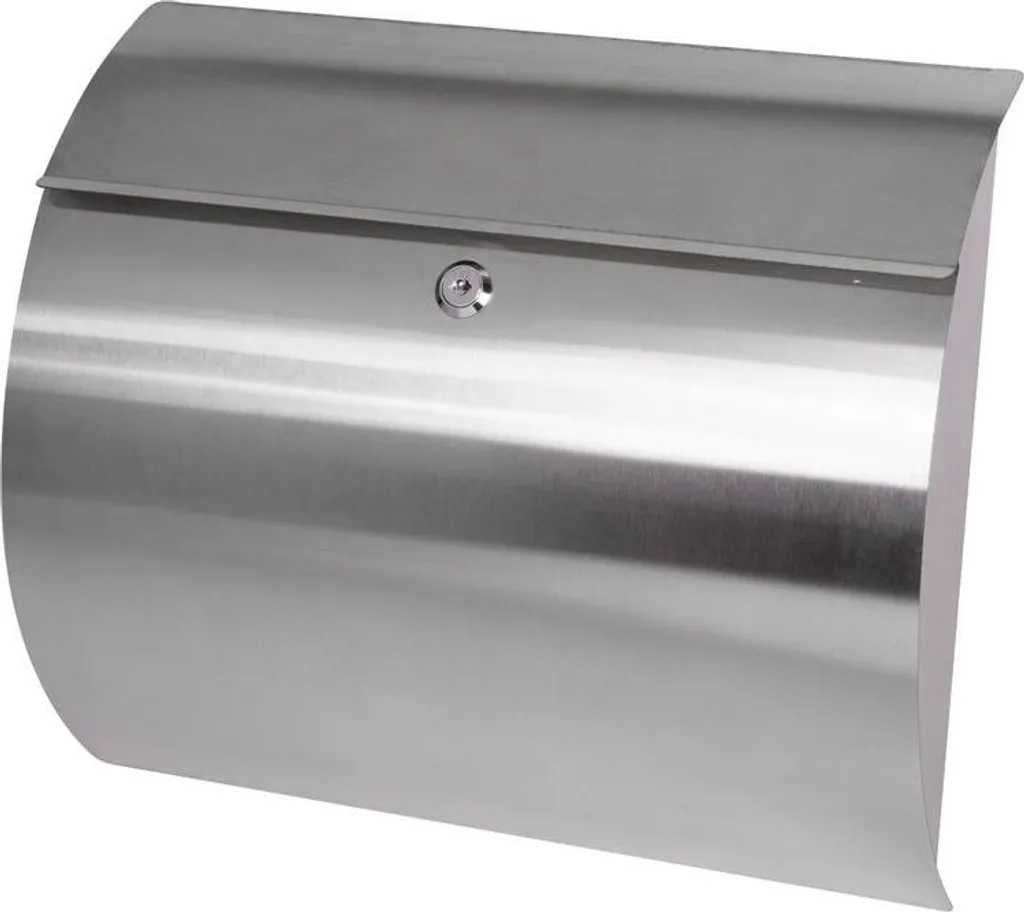 Boîte aux lettres HARPER en acier inoxydable design - 375x105x330 mm