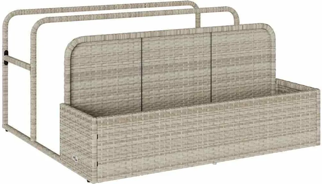vidaXL Baule Esterno Poly Rattan 110x100x57cm | Contenitore Resistente UV