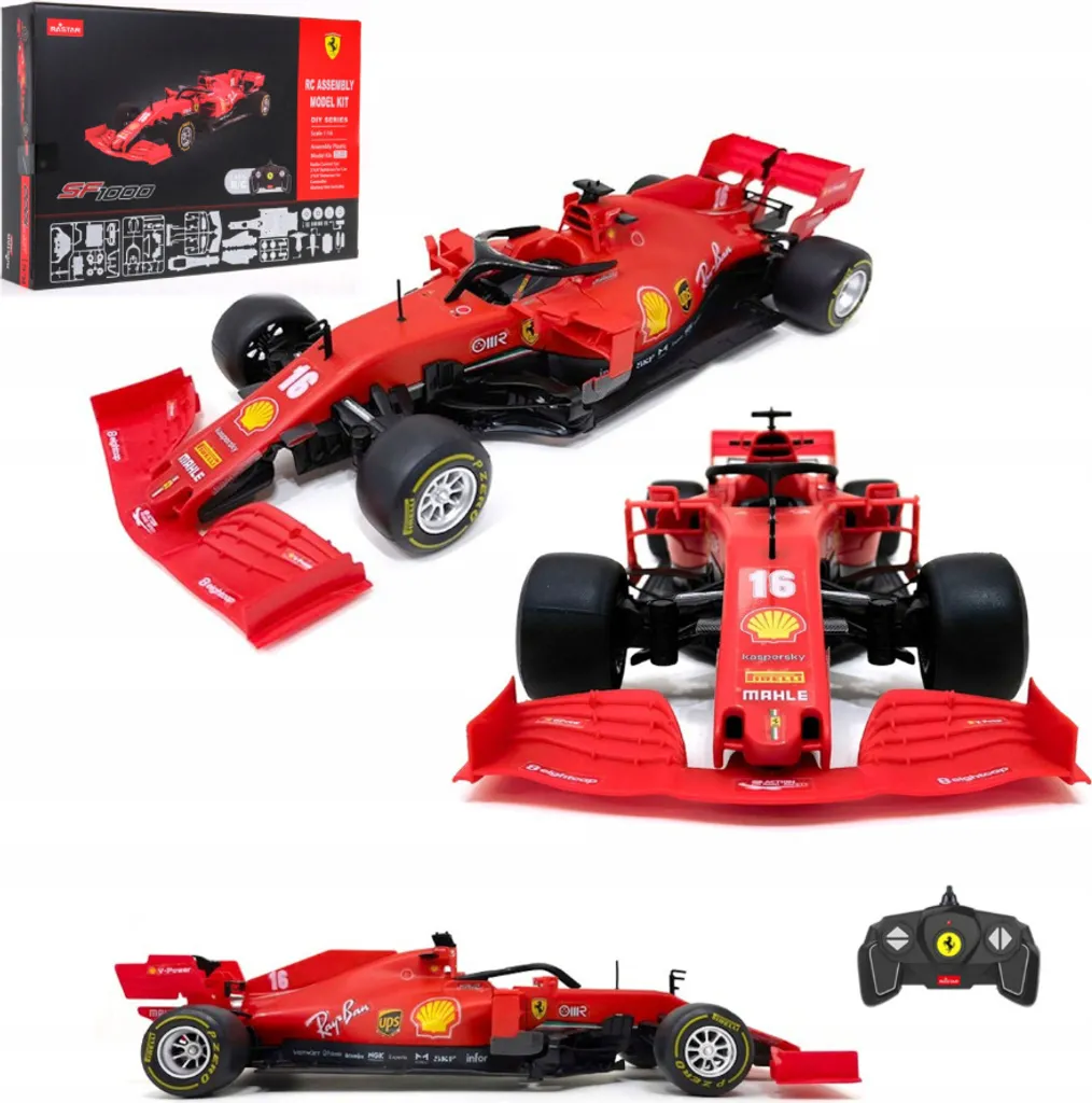 Ferrari RC 1:16 rouge COIL 2,4 GHz - Voiture de course avec télécommande