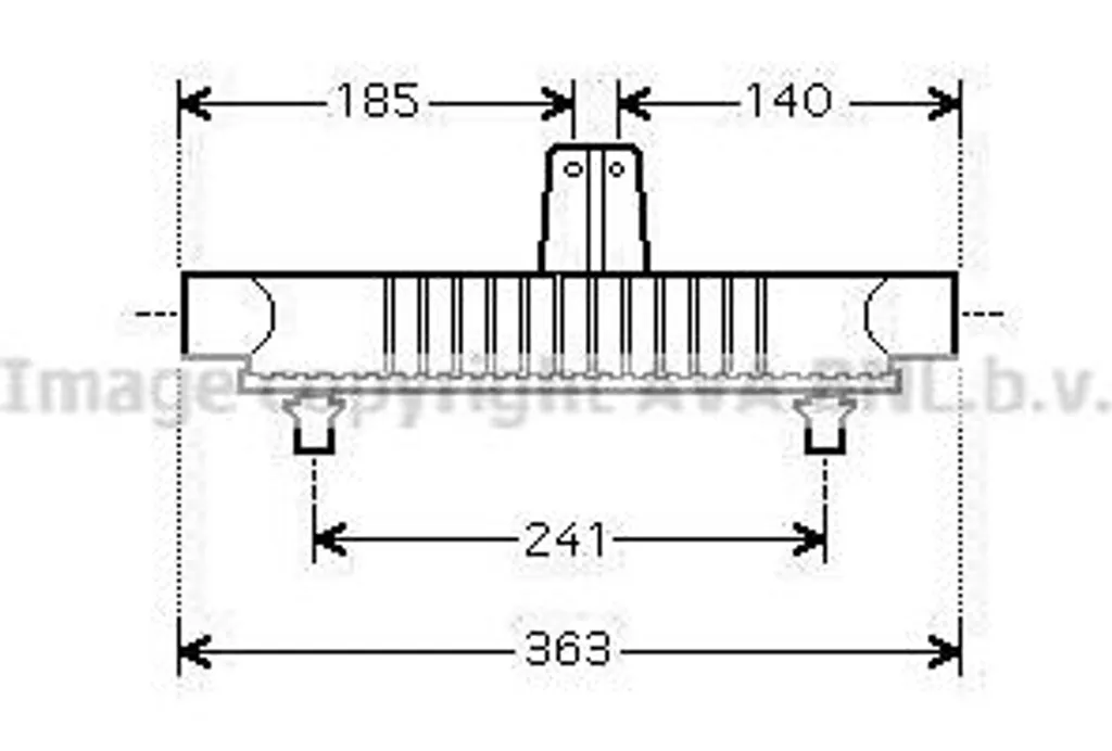Intercooler 807 AVA PE4403 - Remplacer votre Refroidisseur Turbo 0384H4 HS