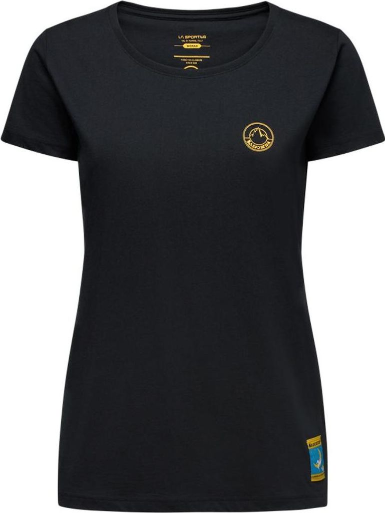 Klettern auf dem Mond T-Shirt W, Schwarz/Gelb, M, ZACT158K00Y00M, Klettern Damen T-Shirt - La Sportiva