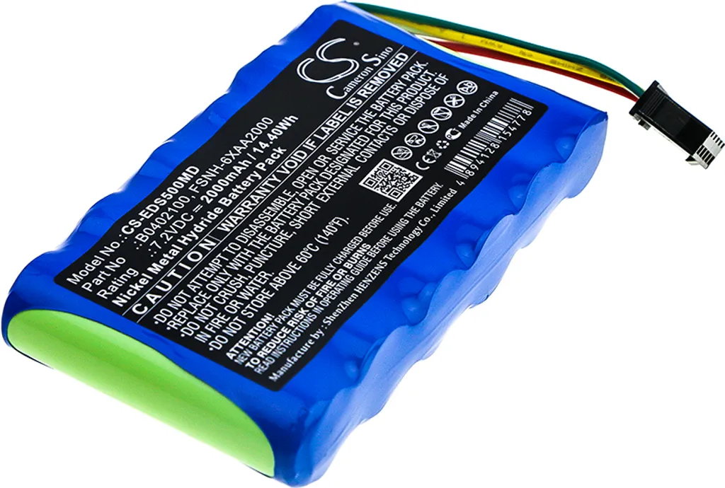 Batterie Haute Capacité Ni-MH pour EDAN SD5 et SD6 remplace B0402100