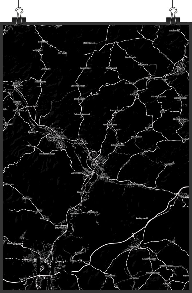 Mr. & Mrs. Panda Bild Bebra DIN A3 - Geschenk, Wandbild, Kunstdruck, Wanddekoration, drucke, Stadt Dorf Karte Landkarte Map Stadtplan, wanddeko