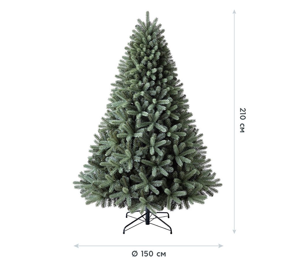 Evergreen Tree® Sapin de Noël Artificiel 230 cm Réaliste 100% Moulés par Injection, Fabriqué en UE - Premium Nordmann Arbre de Noël avec Support en Bois - Naturelle Christmas Tree