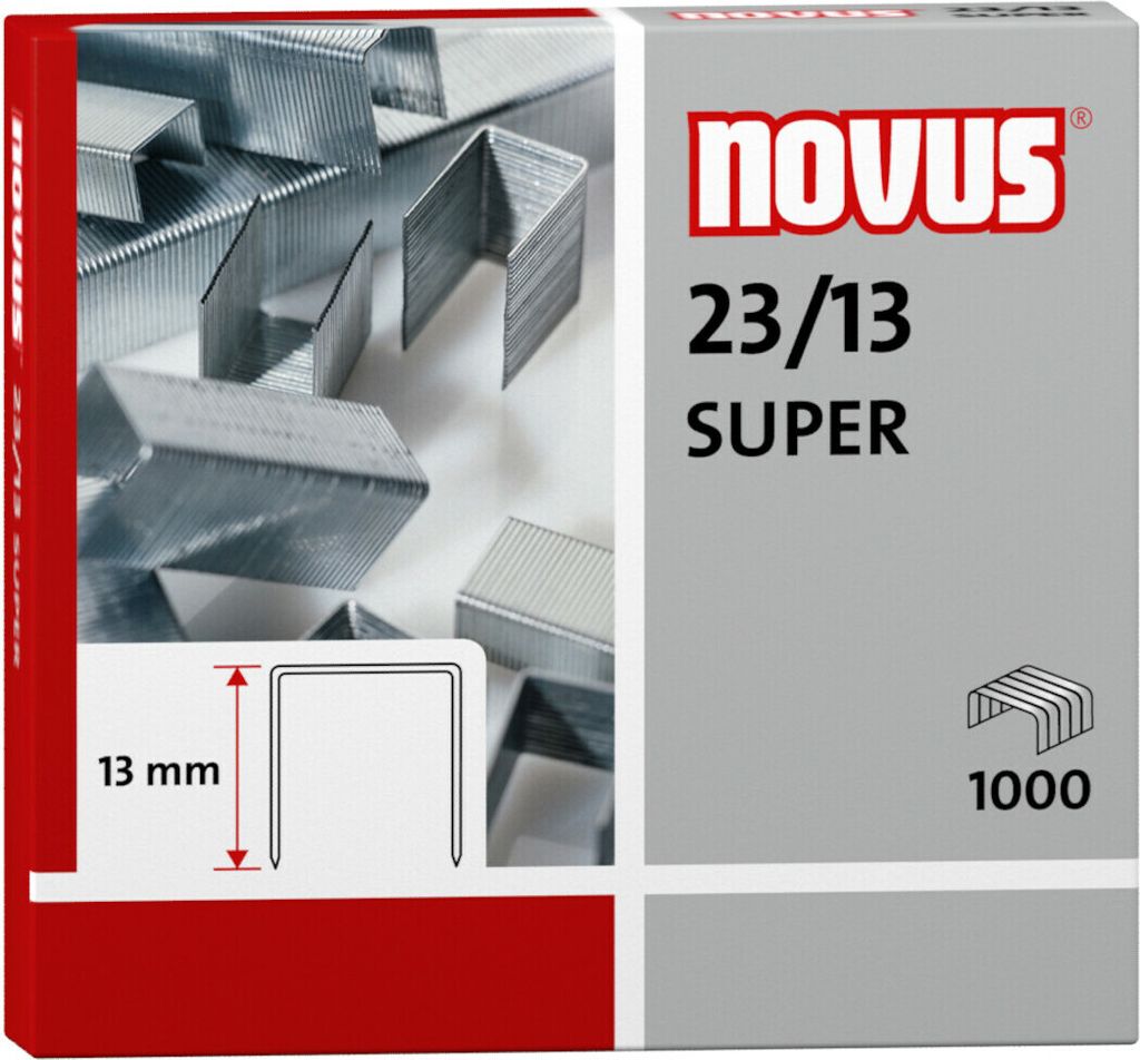 NOVUS Heftklammer 042-0533 23/13 verzinkt 1.000 St./Pack. Produktbild 