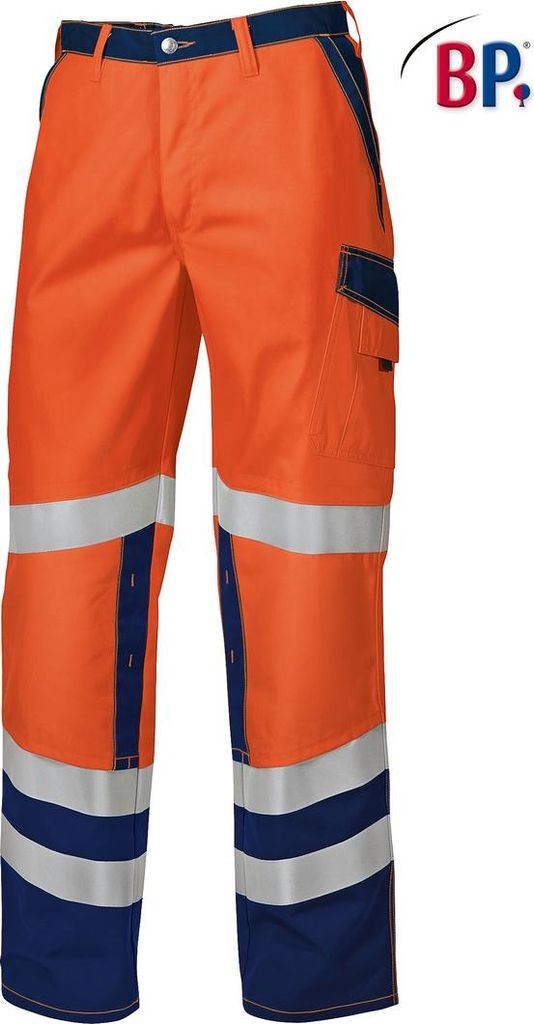 BP Arbeitshose - warnorange/dunkelblau - 48s